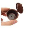 20db Újratölthető kávékapszula Nescafe Dolce Gusto kávégéphez, barna színben