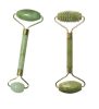 Jade roller 1 db és jade masszírozó roller 1db + Gua Sha szív alakú arc-, testmasszázs és nyirokmasszázs