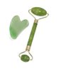 Jade roller 1 db és jade masszírozó roller 1db + Gua Sha szív alakú arc-, testmasszázs és nyirokmasszázs